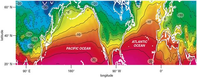 Figure 2. Average January air temperatures...