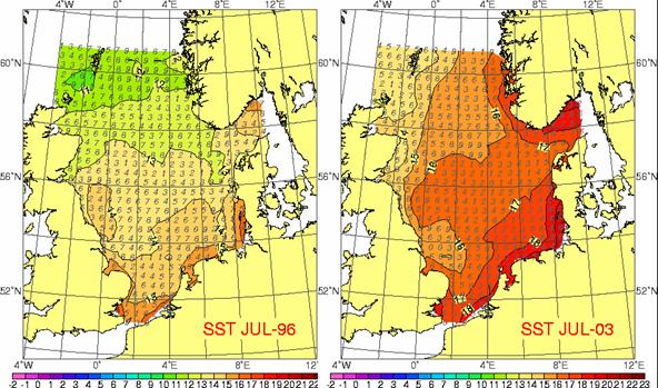 July SST 1996 and 2003